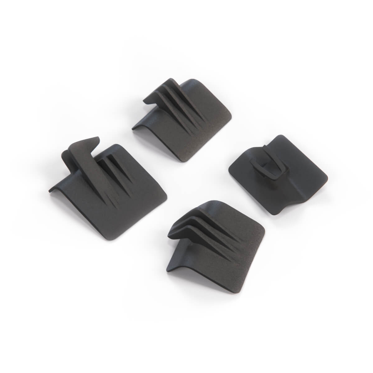 Mercedes-Benz 190 W201 Front Door Panel Map Holder Pocket Repair Kit Hooks Black