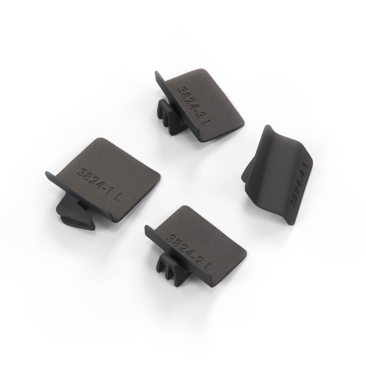 Mercedes-Benz 190 W201 Front Door Panel Map Holder Pocket Repair Kit Hooks Black — view 3