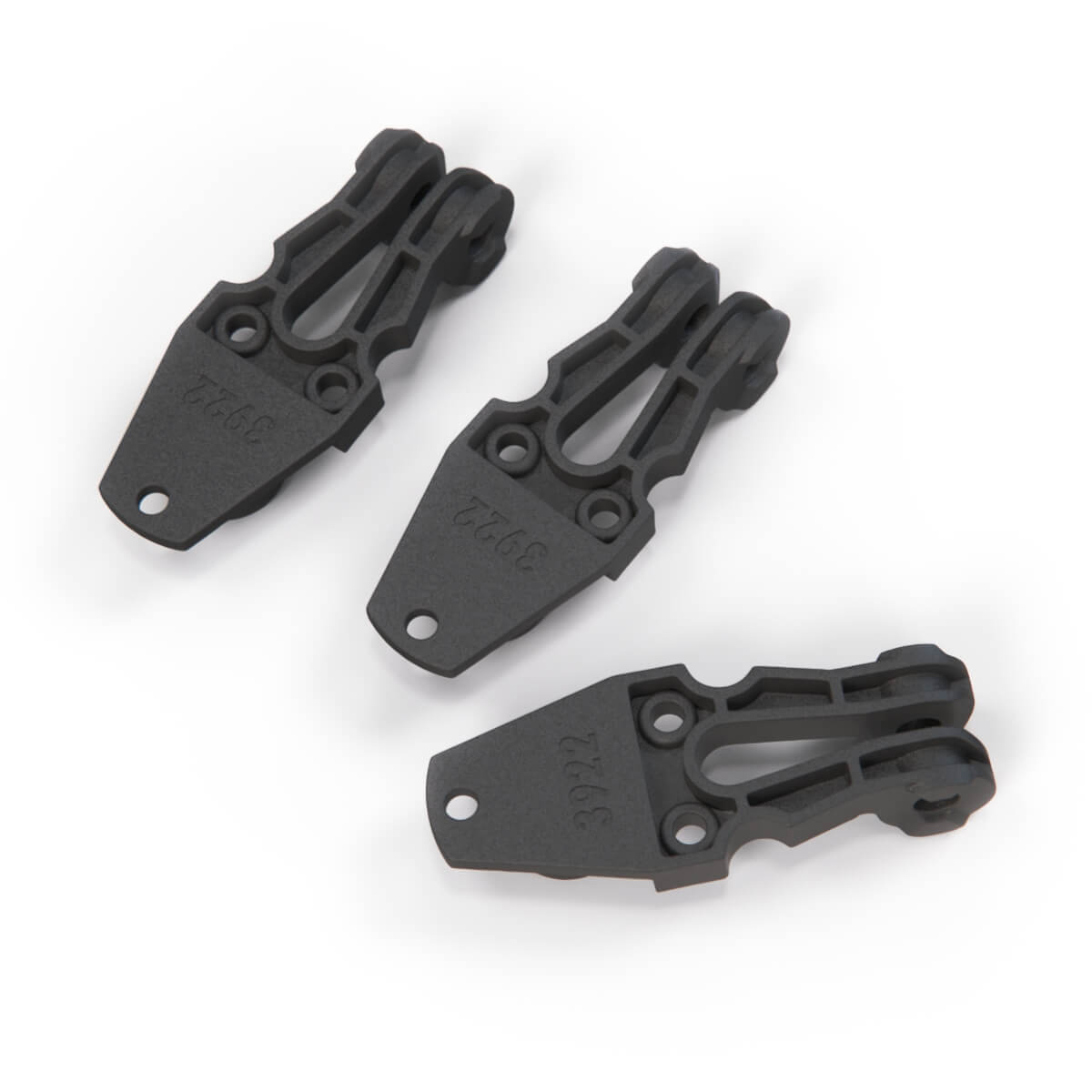 Mercedes-Benz A124 Convertible Windshot Hinges Repair Kit Set of 3 Black (A1248600274)