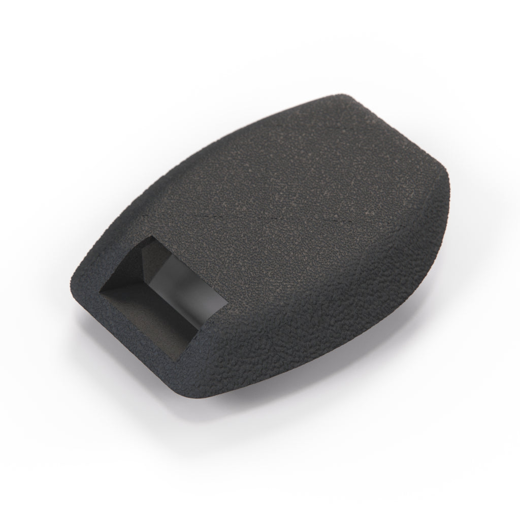 Mercedes-Benz Benz W124 C124 Cover Fairing Trim Seat Belt Rail to Tunnel Black (A1249193720)
