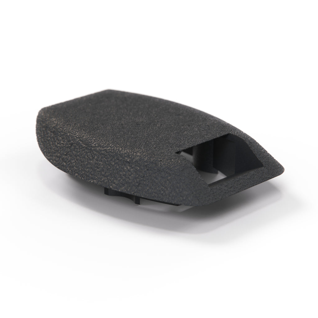 Mercedes-Benz Benz W124 C124 Cover Fairing Trim Seat Belt Rail to Tunnel Black (A1249193720) — view 2