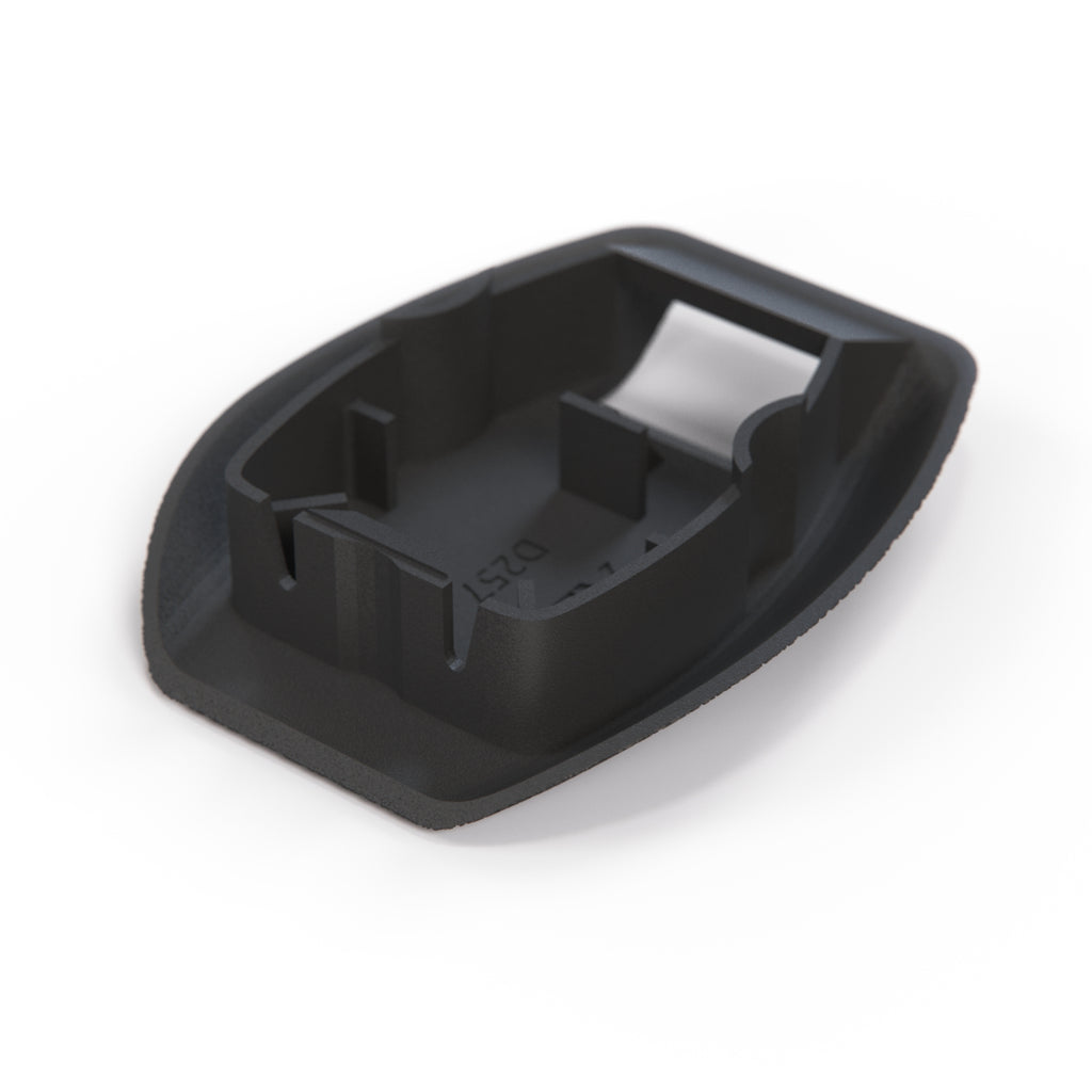 Mercedes-Benz Benz W124 C124 Cover Fairing Trim Seat Belt Rail to Tunnel Black (A1249193720) — view 3