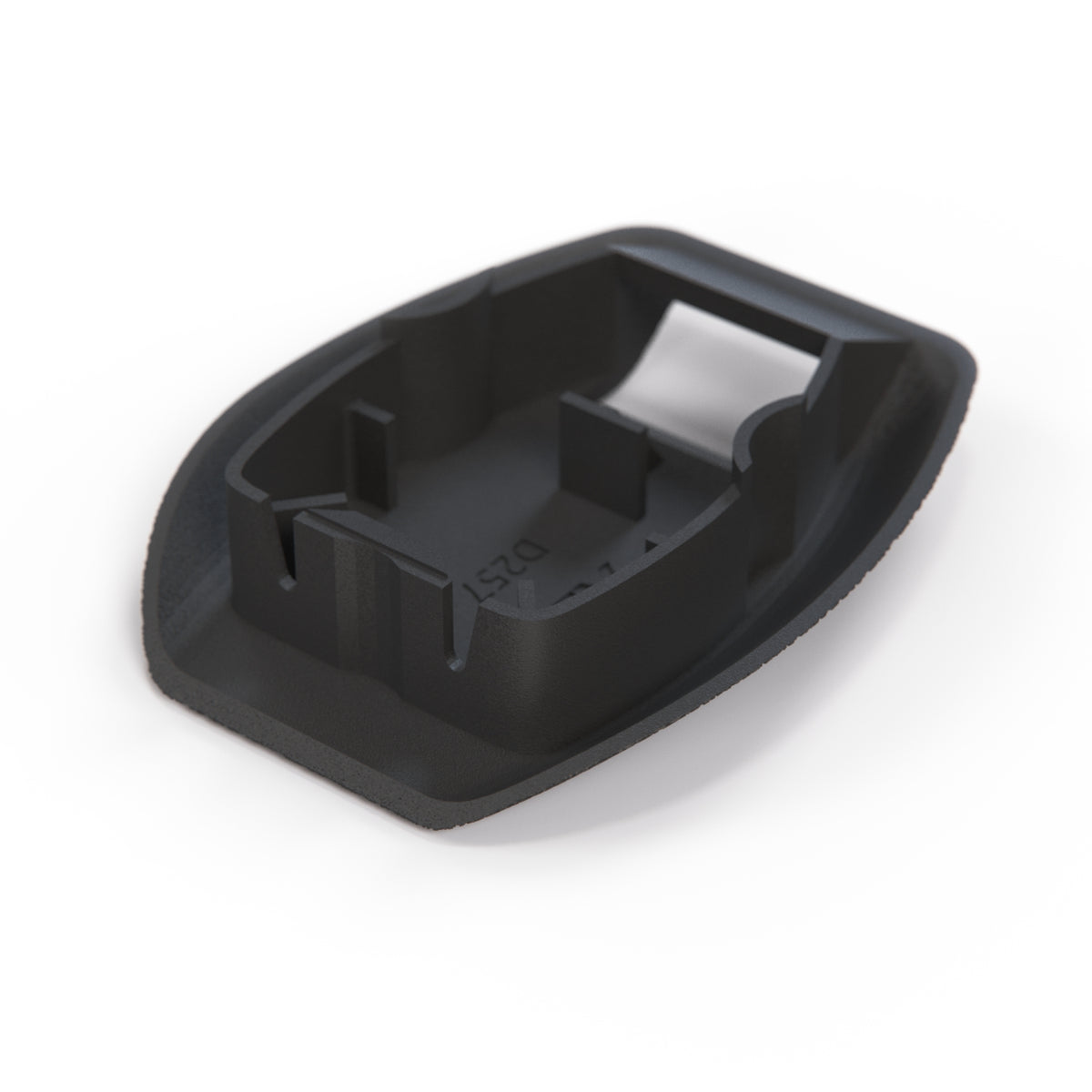 Mercedes-Benz Benz W124 C124 Cover Fairing Trim Seat Belt Rail to Tunnel Black (A1249193720) — view 3