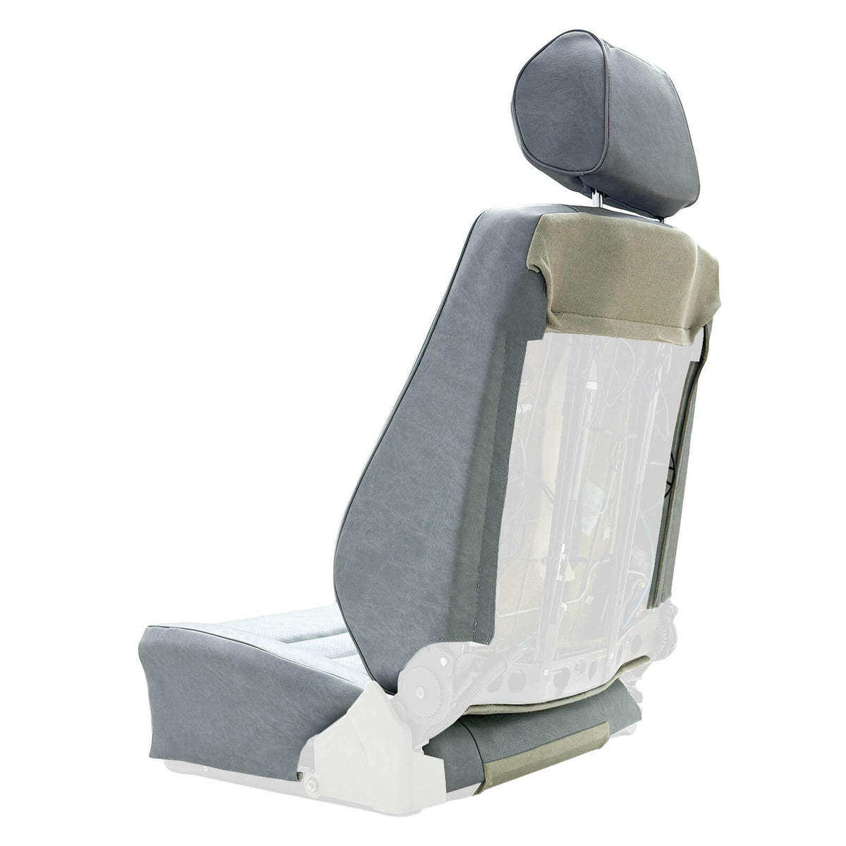 Mercedes-Benz C126 SEC Front Seat Backrest Upholstery Cover Left or Right – All Colours (A1269109032) — view 2