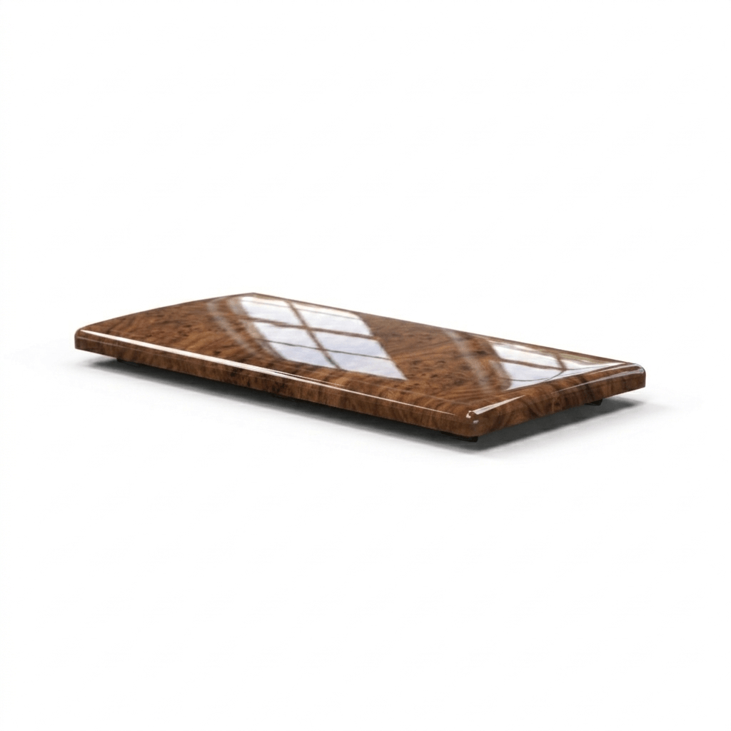 Mercedes-Benz C126 SEC Rear Bench Box Wooden Ashtray Finisher Trim (A1268101330) — view 2