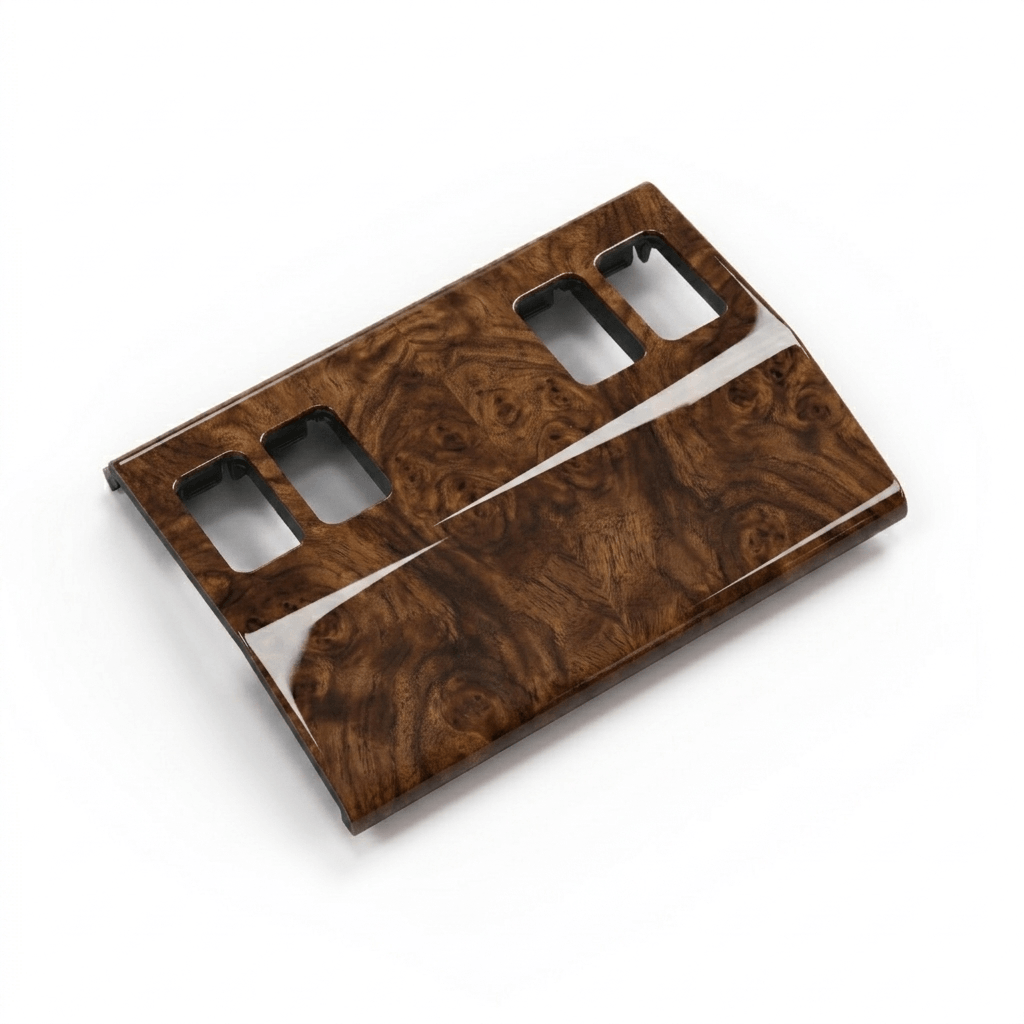 Mercedes-Benz C140 CL Rear Centre Console Box Front Switch Housing Wooden Panel 4 Wood Types (A1408430200) — view 2