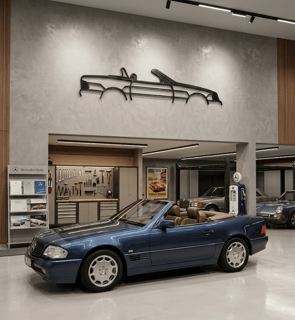 Mercedes-Benz Classic Car Mercedes SL R129 3D Wall Art Decoration 120cm — view 6