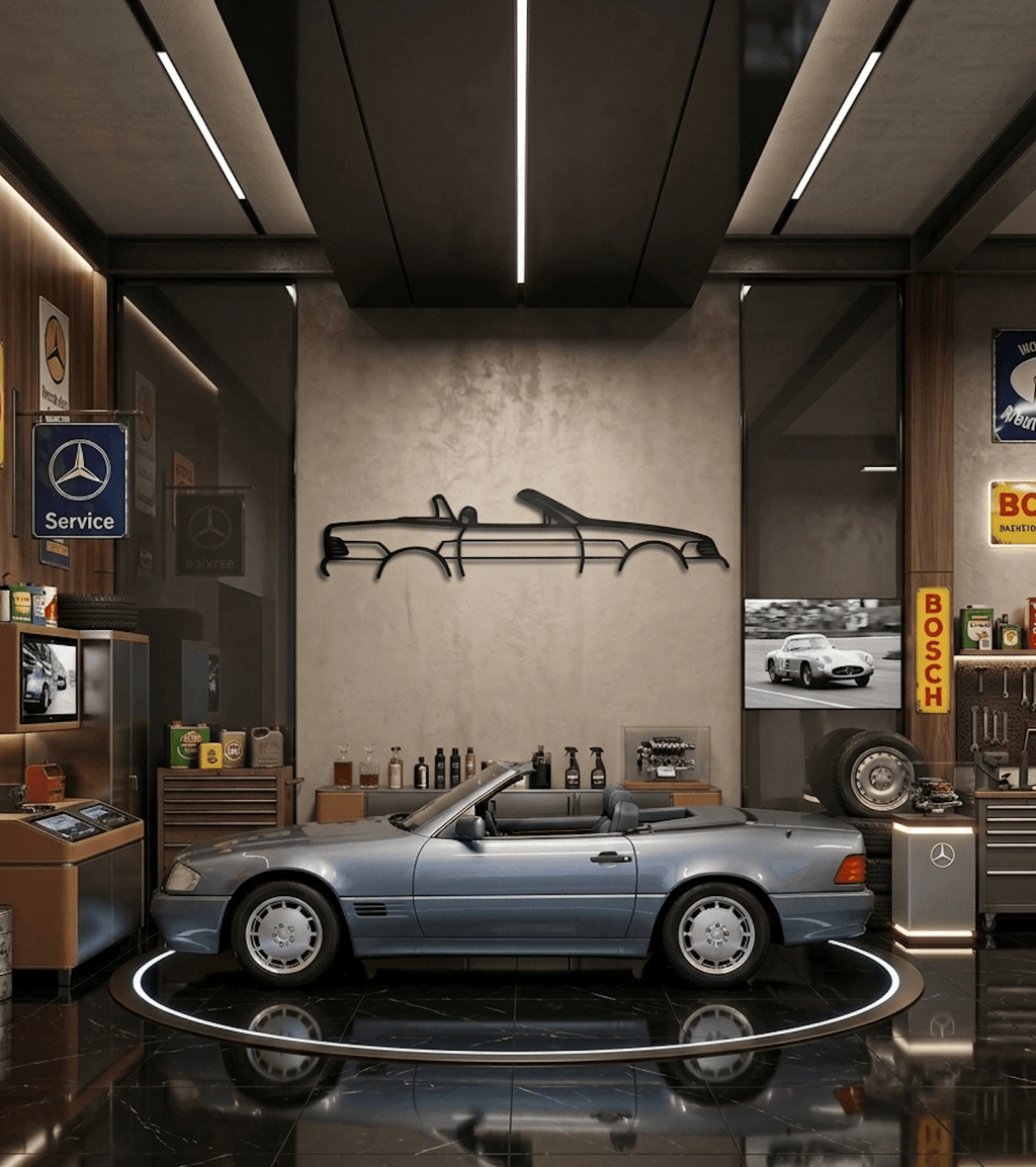 Mercedes-Benz Classic Car Mercedes SL R129 3D Wall Art Decoration 120cm — view 7