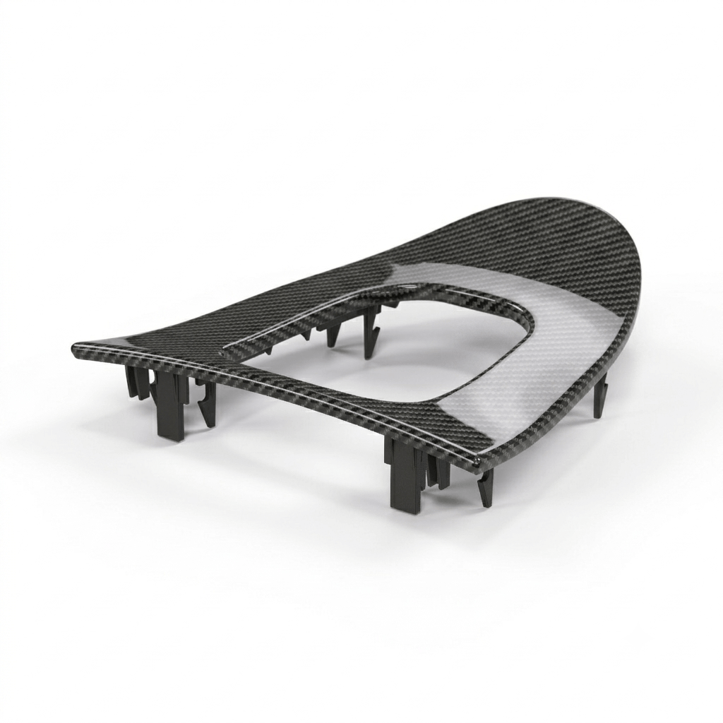 Mercedes-Benz CLK W209 Automatic Shifter Carbon Fibre Panel Trim Black (A2096801339) — view 3
