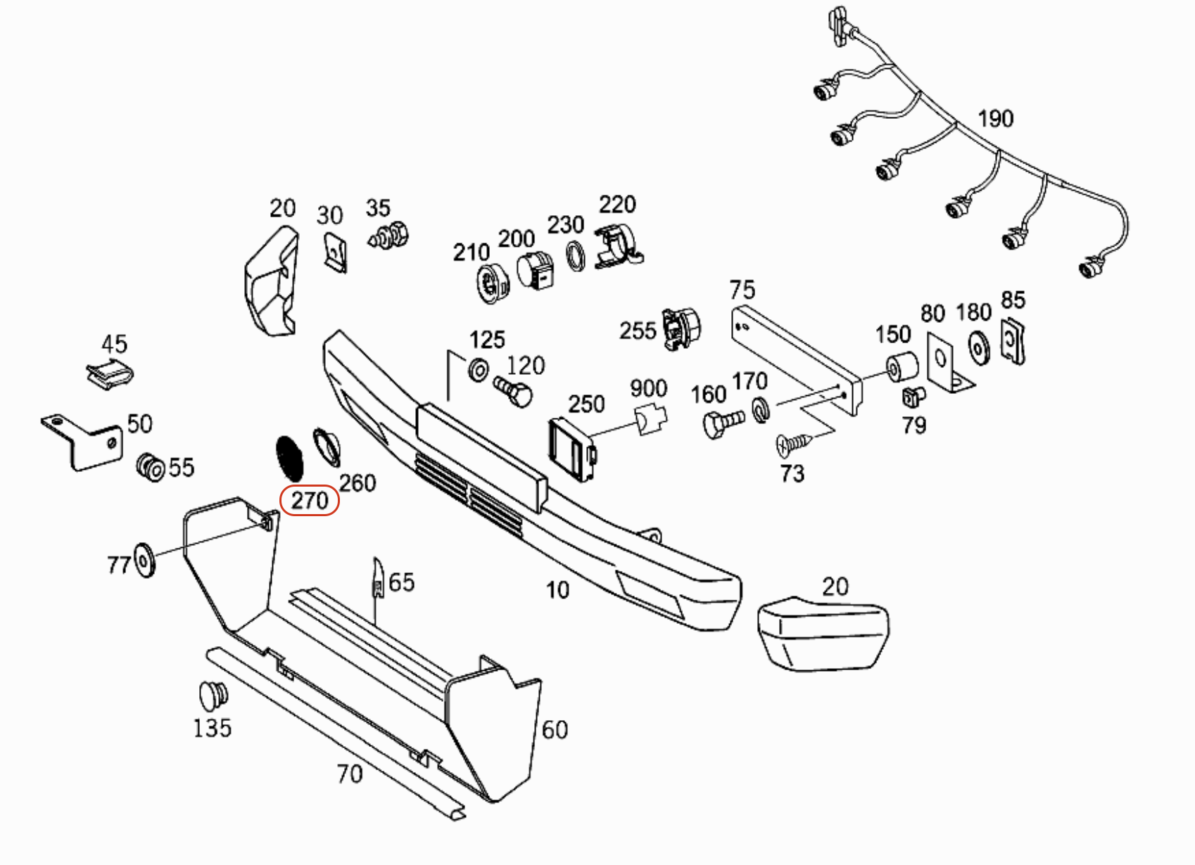 Mercedes G-Class W463 Front Bumper Grille | Black | A4638850053 — view 3