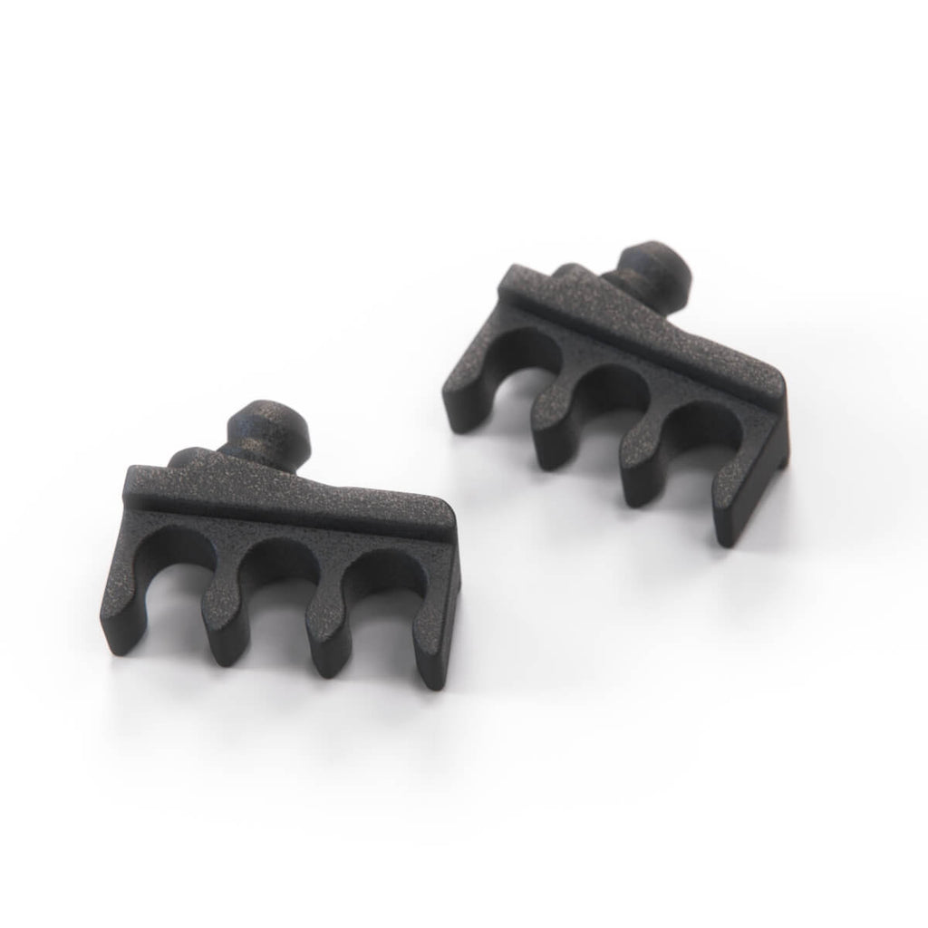 Mercedes-Benz M104 Engine Ignition Cable Bracket Set of 2 Black (A1041590040)
