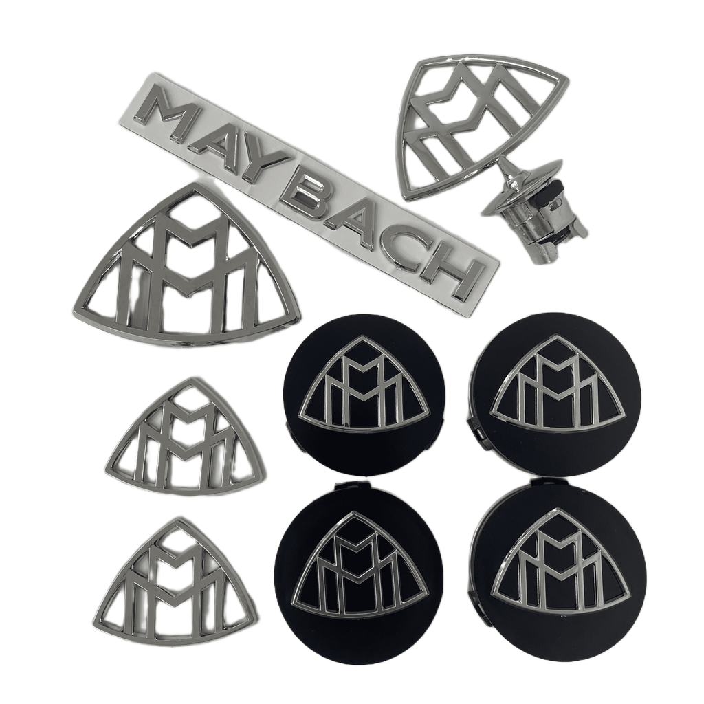 Mercedes-Benz Maybach W240 Badge Emblem Set of 9 (A2408170215 / A2407580158 / A2404000125)