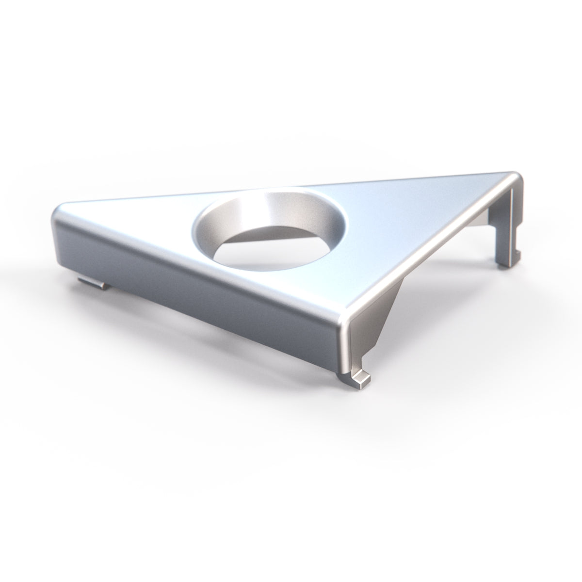 Mercedes-Benz R107 Interior Mirror Triangle Cover Left or Right Black or Chrome (A1077250711 / A1077250811) — view 3