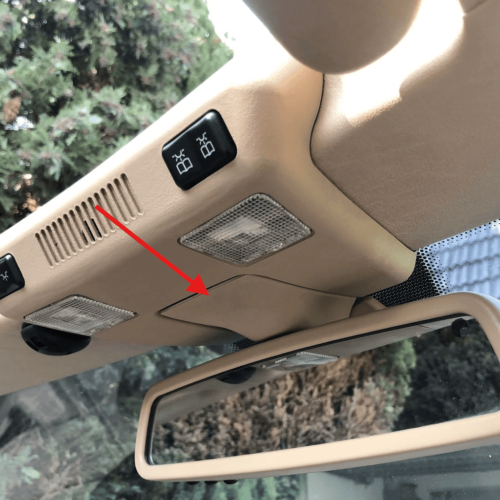 Mercedes-Benz R129 A124 Rear-View Mirror Upper Dome Light Cover with Texture 2 Versions — view 5