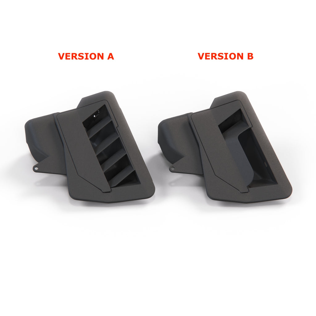 Mercedes-Benz R129 Cabin Air Duct Channel Left or Right Two Versions Black (A1298310346 / A1298311446)
