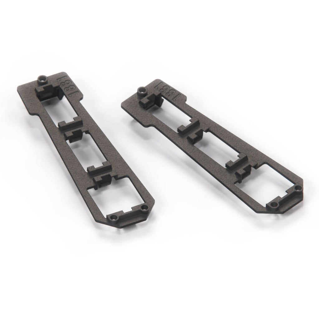 Mercedes-Benz R129 Control Console Panel Switch Bracket Set of 2 Black (A1296830300) — view 2