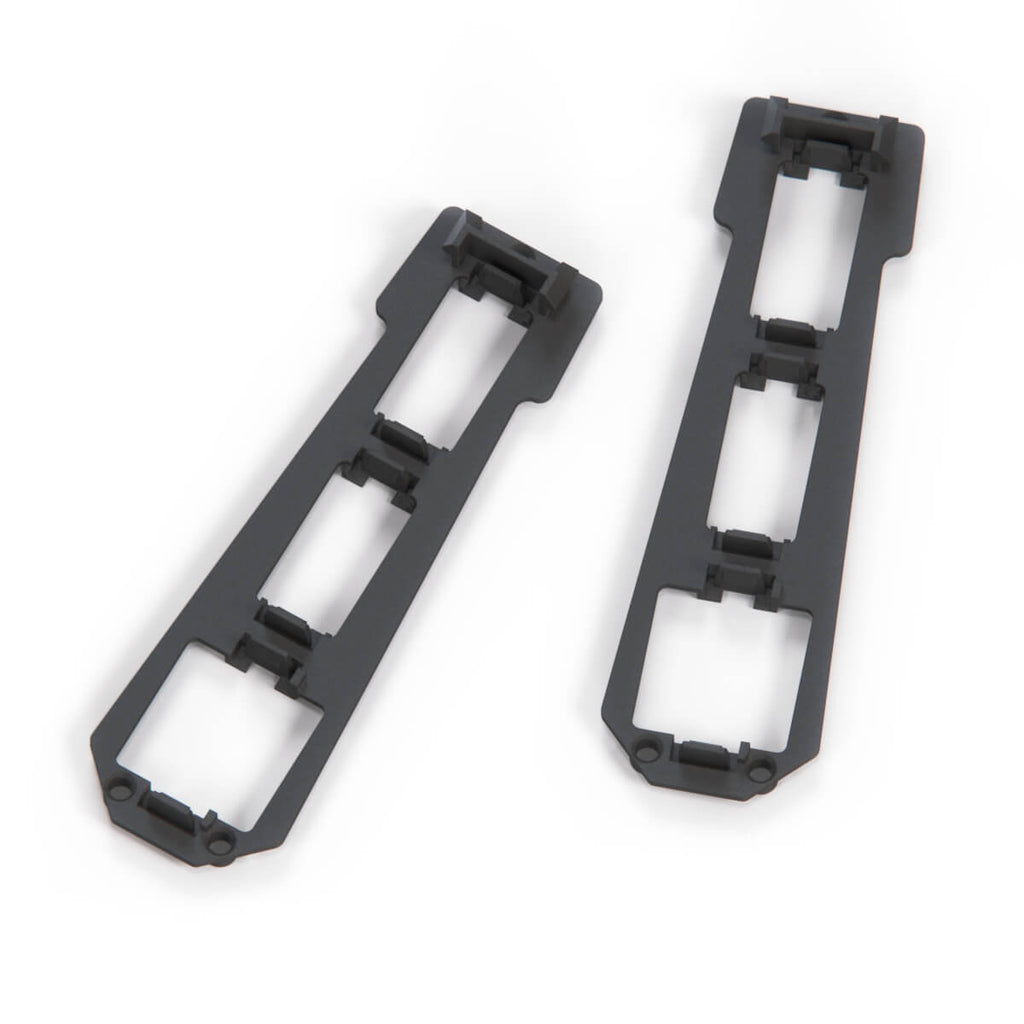 Mercedes-Benz R129 Control Console Panel Switch Bracket Set of 2 Black (A1296830300) — view 3