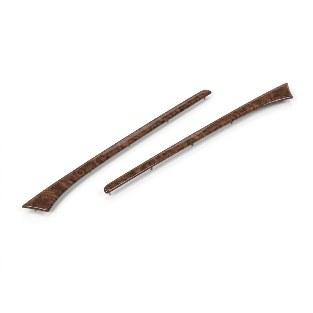 Mercedes-Benz R129 Door Card Wooden Trim Set of 2 Left and Right Zebrano / Walnut (A1297200722 A1297200822) — view 2