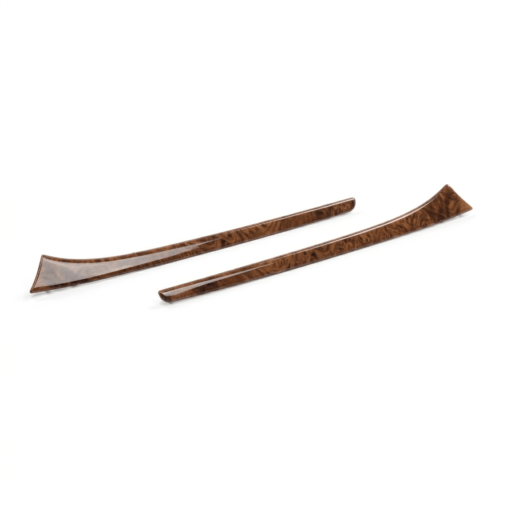 Mercedes-Benz R129 Door Card Wooden Trim Set of 2 Left and Right Zebrano / Walnut (A1297200722 A1297200822) — view 3