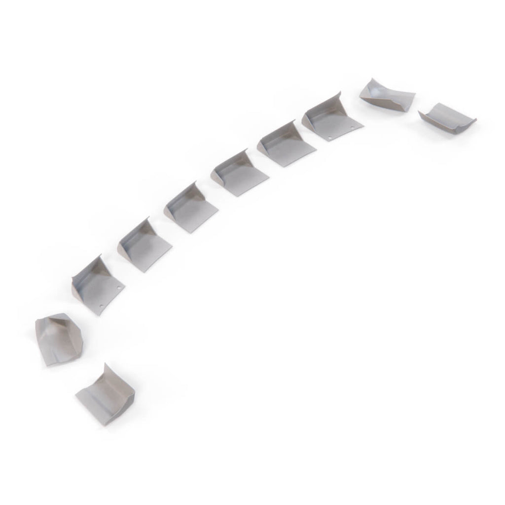 Mercedes-Benz R129 Fls Type-a Front Sport Chin Bumper Lip Primed — view 7