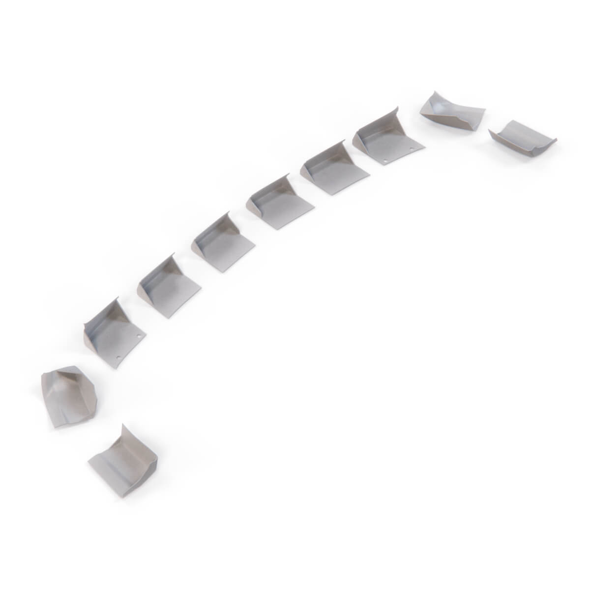 Mercedes-Benz R129 Fls Type-a Front Sport Chin Bumper Lip Primed — view 7