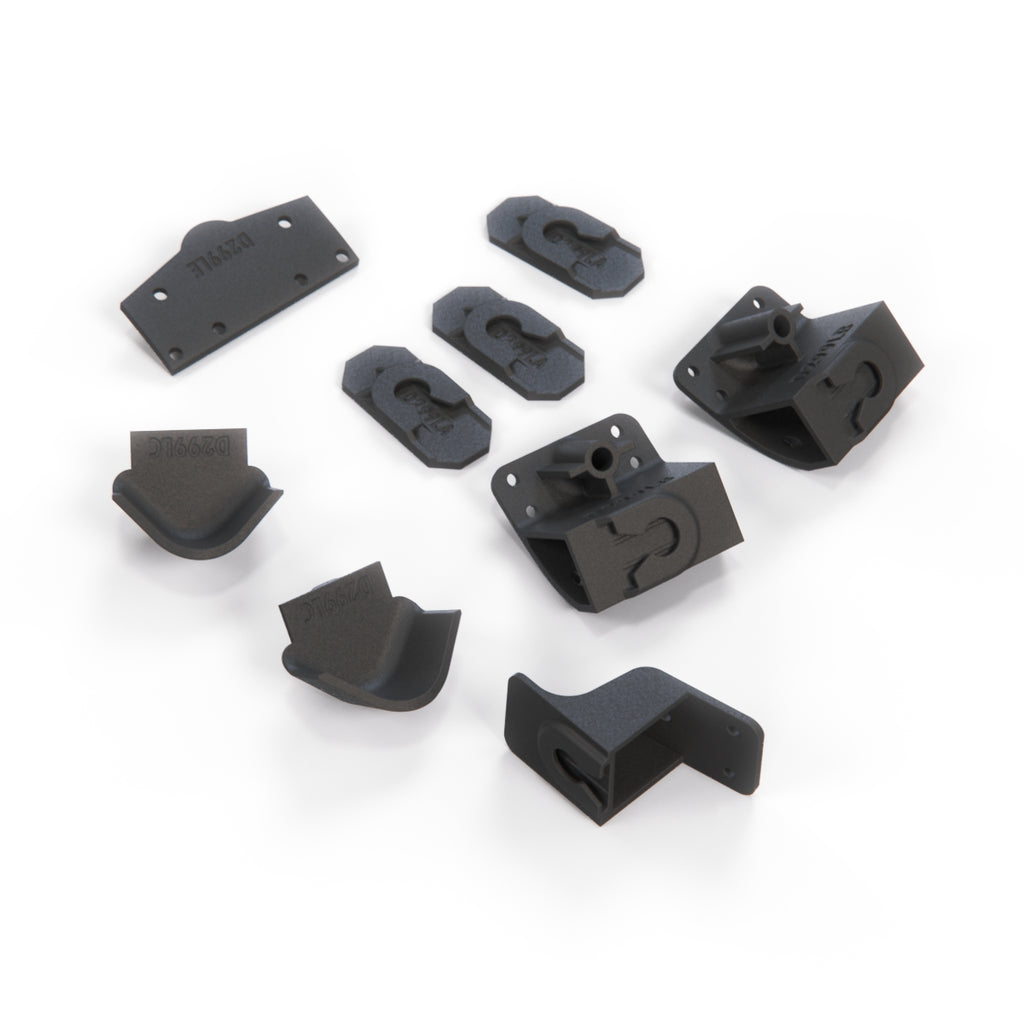 Mercedes-Benz R129 Interior Door Panel Clips Position Set of 9 Kit Left or Right Door Black — view 3
