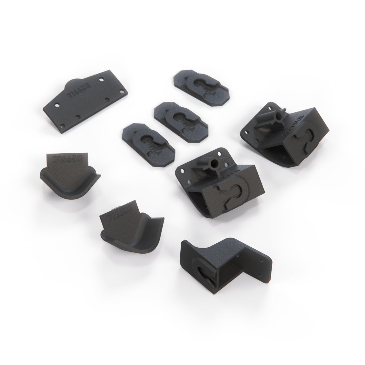 Mercedes-Benz R129 Interior Door Panel Clips Position Set of 9 Kit Left or Right Door Black — view 3
