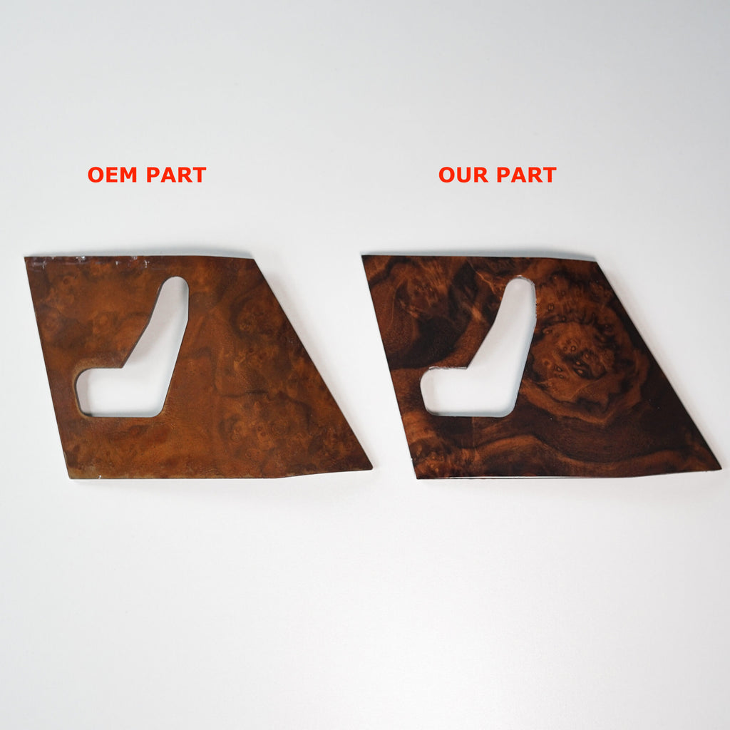 Mercedes-Benz R129 Pre Lift NEW Seat Switch Panel Trim Left or Right Wood (A1297200122 / A1297200222) — view 11