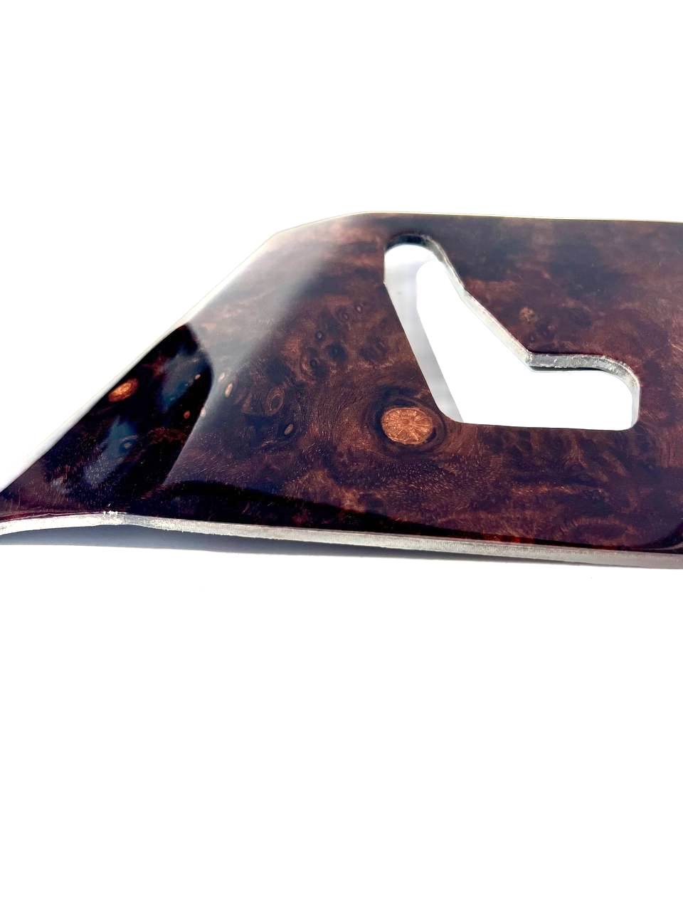 Mercedes-Benz R129 Pre Lift NEW Seat Switch Panel Trim Left or Right Wood (A1297200122 / A1297200222) — view 7