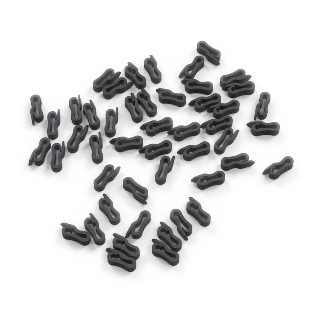 Mercedes-Benz R129 Seat Cover Clips Wire Repair Kit (Set of 48) Black (A1239884078 A1409883778)