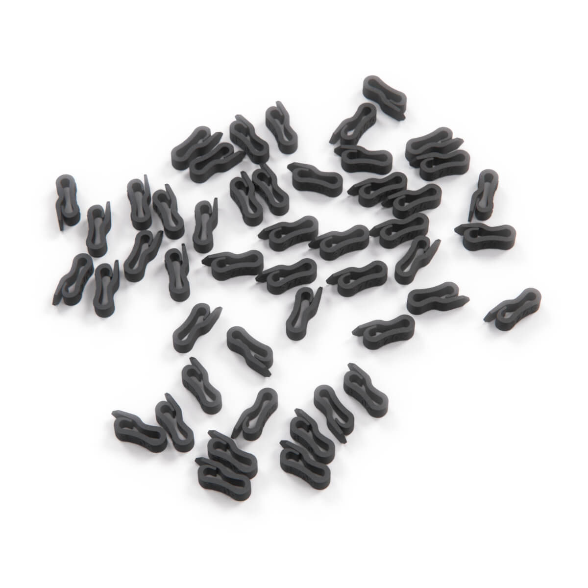Mercedes-Benz R129 Seat Cover Clips Wire Repair Kit (Set of 48) Black (A1239884078 A1409883778)