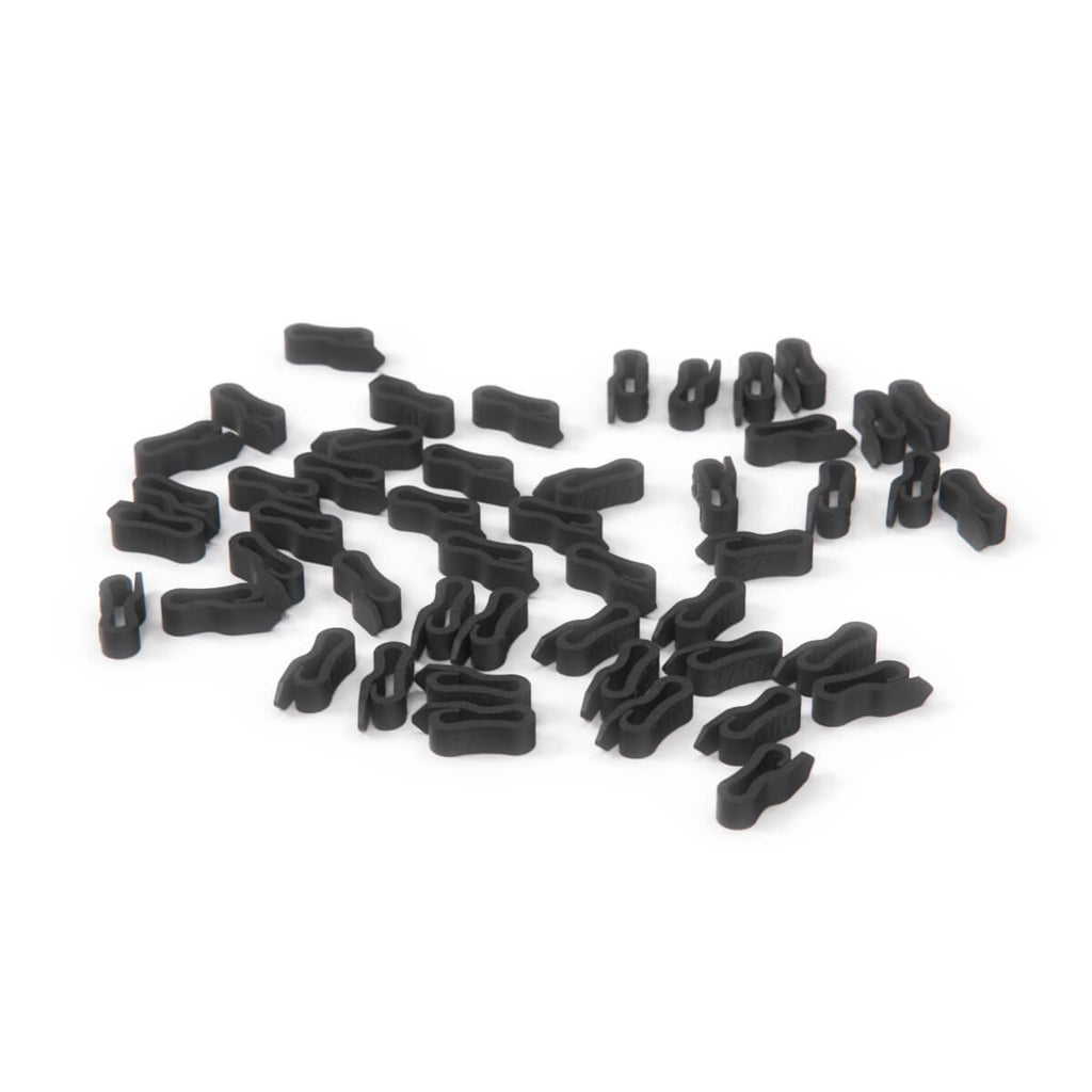 Mercedes-Benz R129 Seat Cover Clips Wire Repair Kit (Set of 48) Black (A1239884078 A1409883778) — view 2