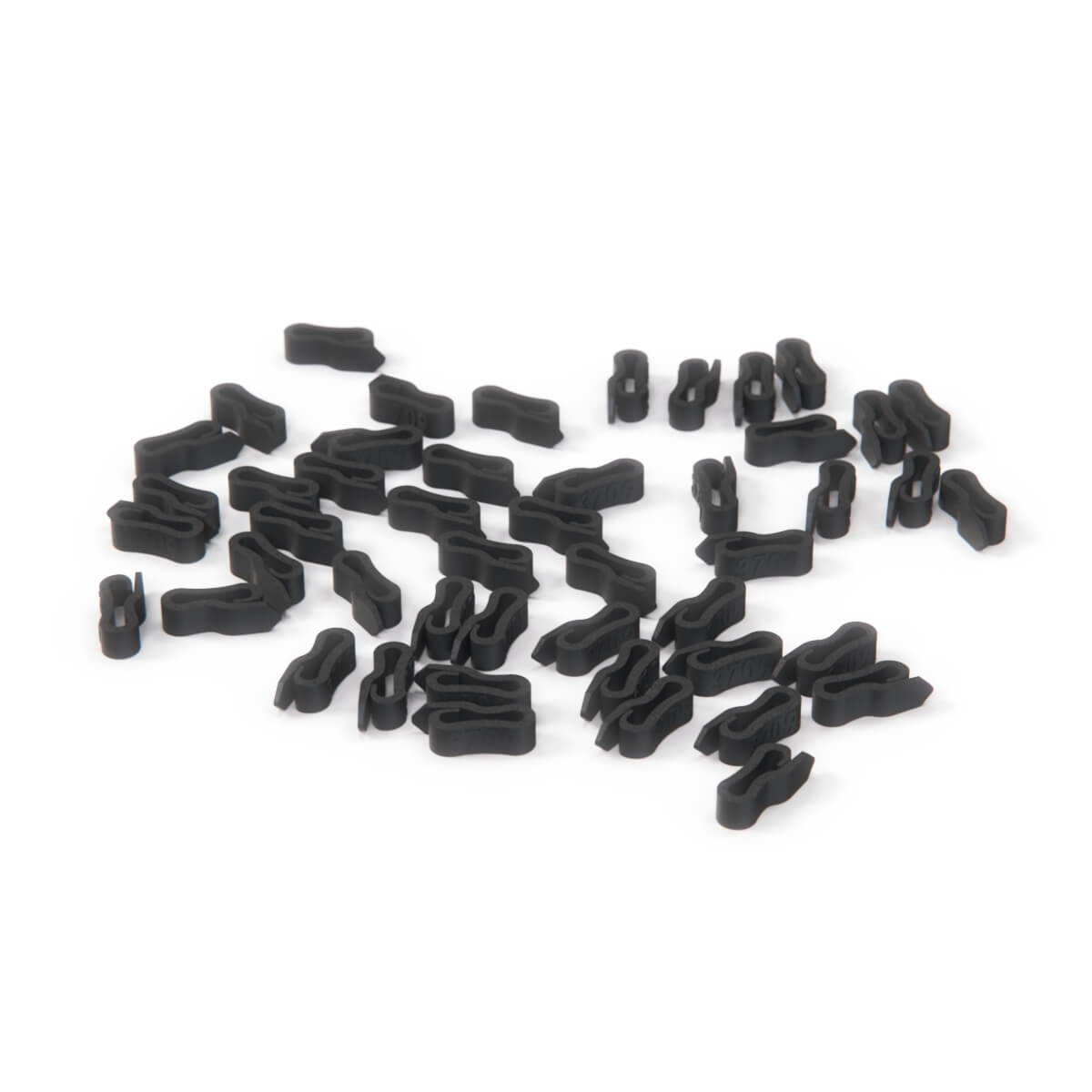 Mercedes-Benz R129 Seat Cover Clips Wire Repair Kit (Set of 48) Black (A1239884078 A1409883778) — view 2