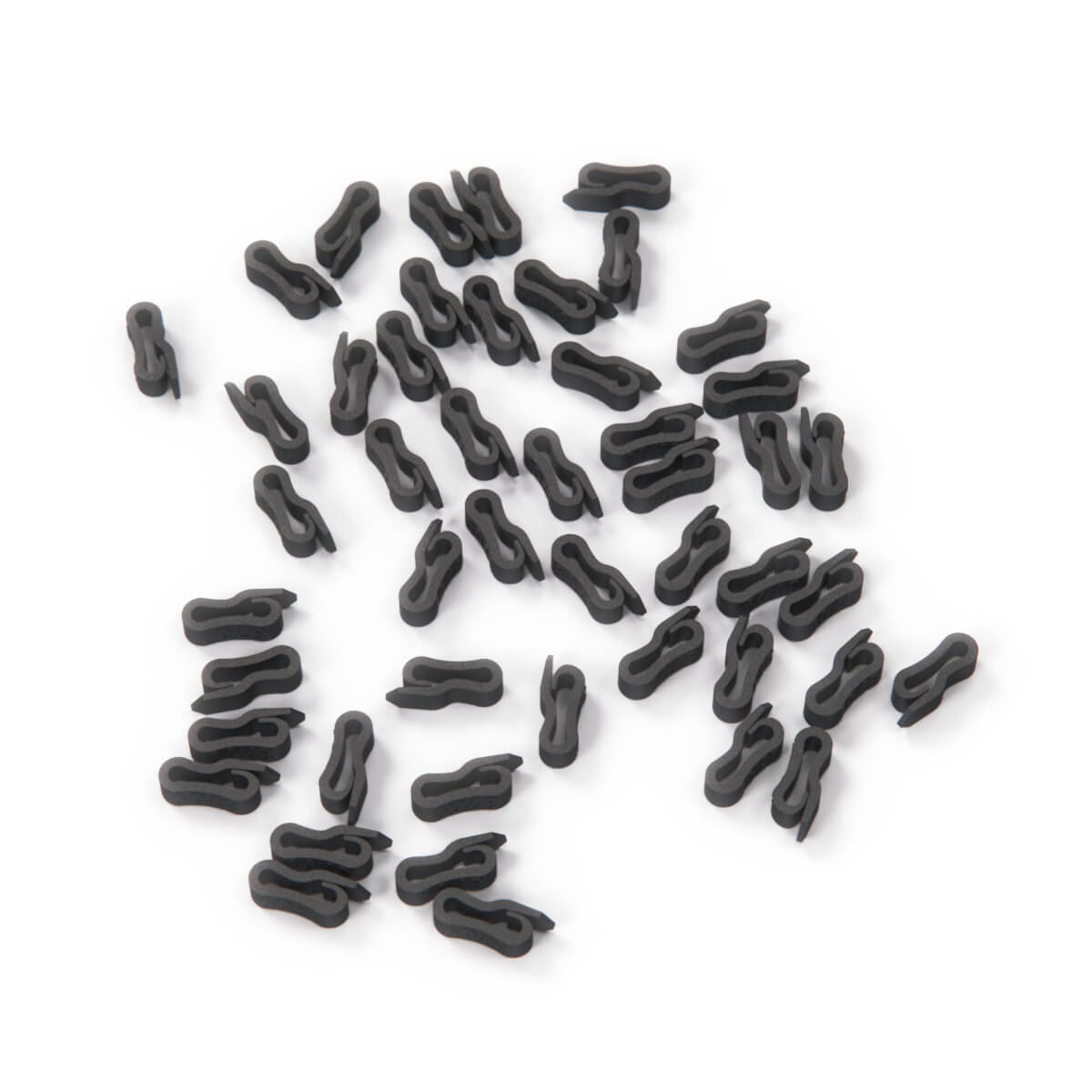 Mercedes-Benz R129 Seat Cover Clips Wire Repair Kit (Set of 48) Black (A1239884078 A1409883778) — view 3