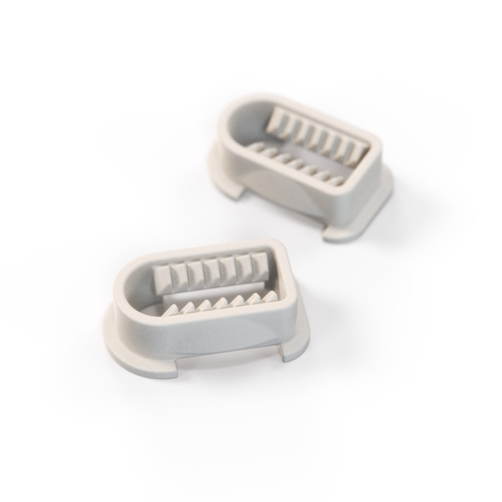 Mercedes-Benz R129 Side View Mirror Triangle Fastener Clips Set of 2 White