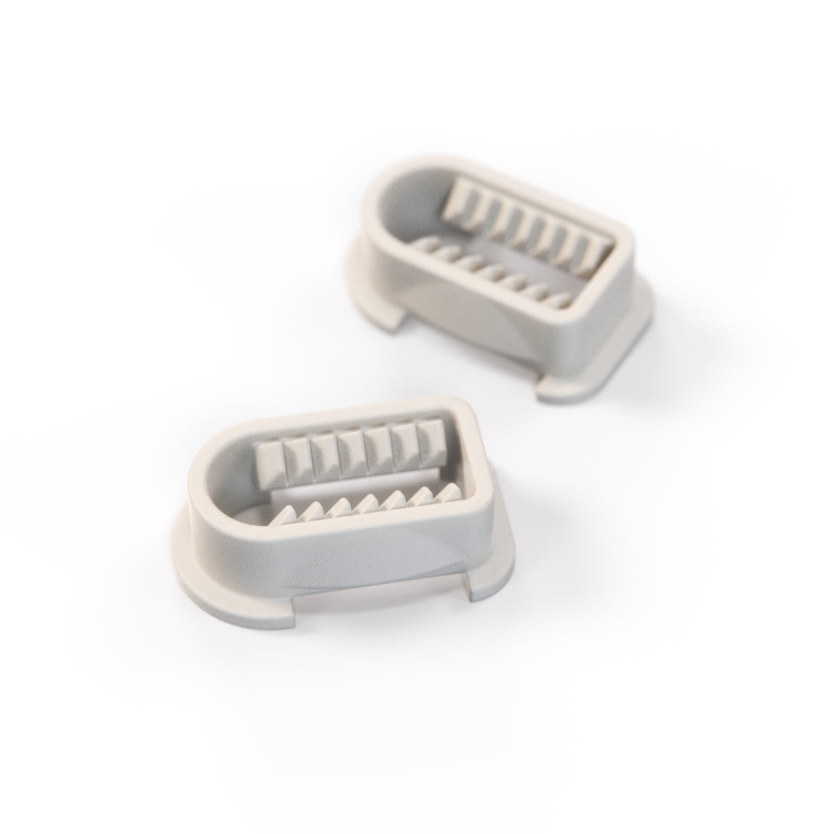 Mercedes-Benz R129 Side View Mirror Triangle Fastener Clips Set of 2 White