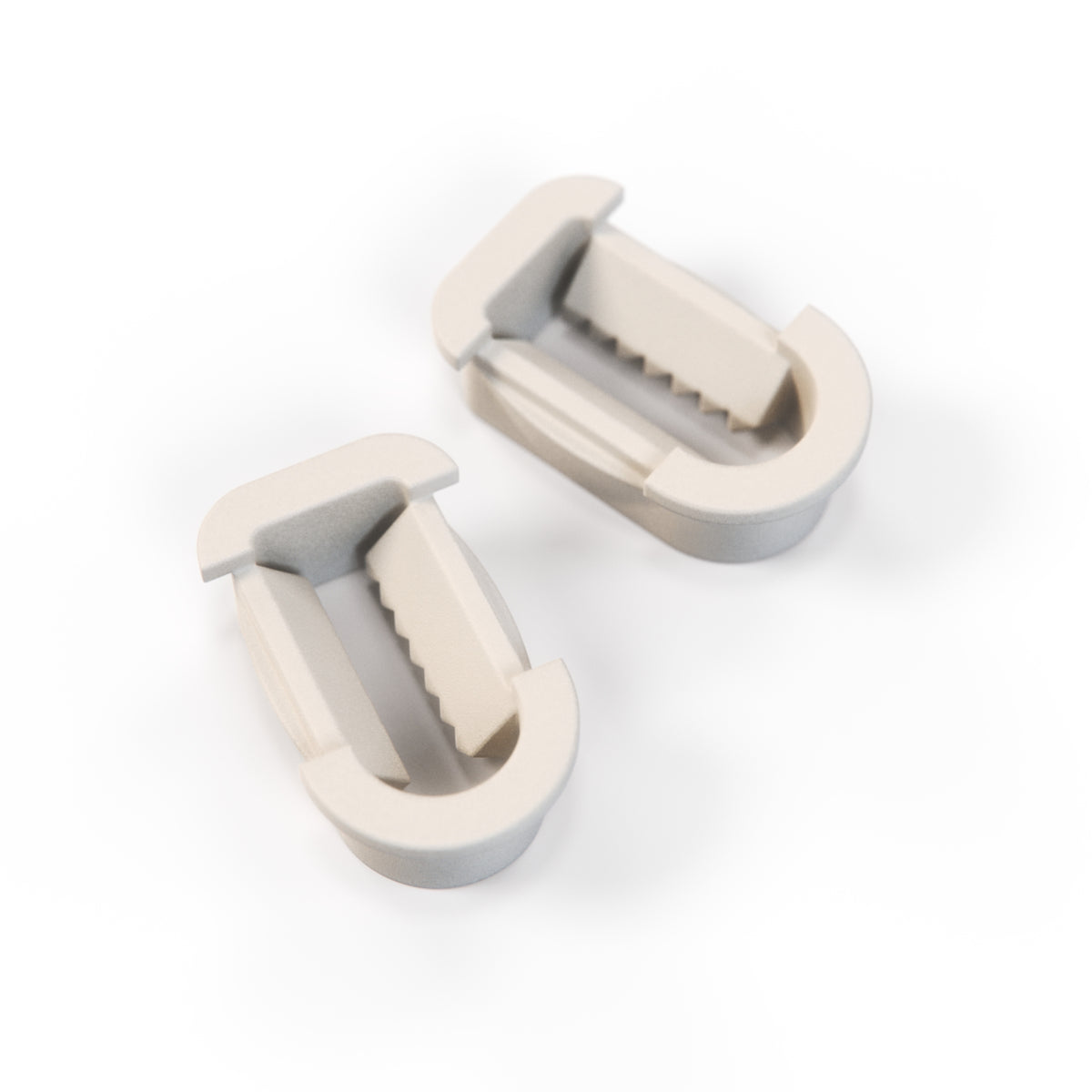 Mercedes-Benz R129 Side View Mirror Triangle Fastener Clips Set of 2 White — view 3