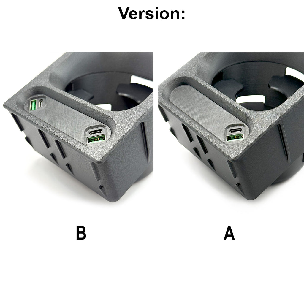Mercedes-Benz R129 SL Custom Cup Holder with USB Phone Charger – Replacement for Centre Console Storage Box — view 3