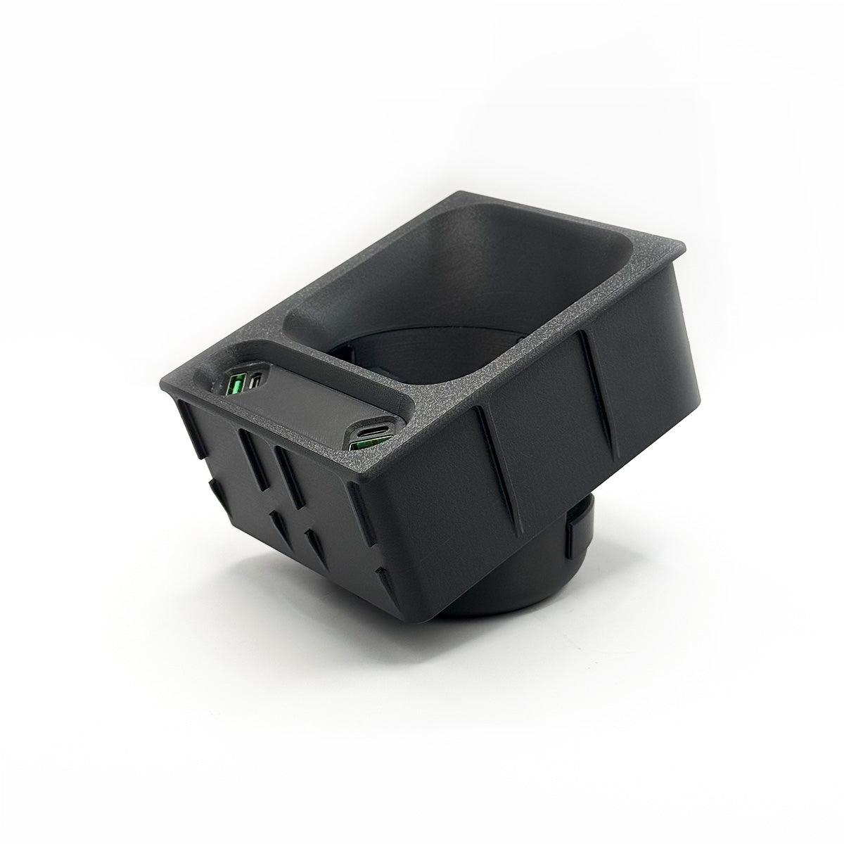 Mercedes-Benz R129 SL Custom Cup Holder with USB Phone Charger – Replacement for Centre Console Storage Box — view 4