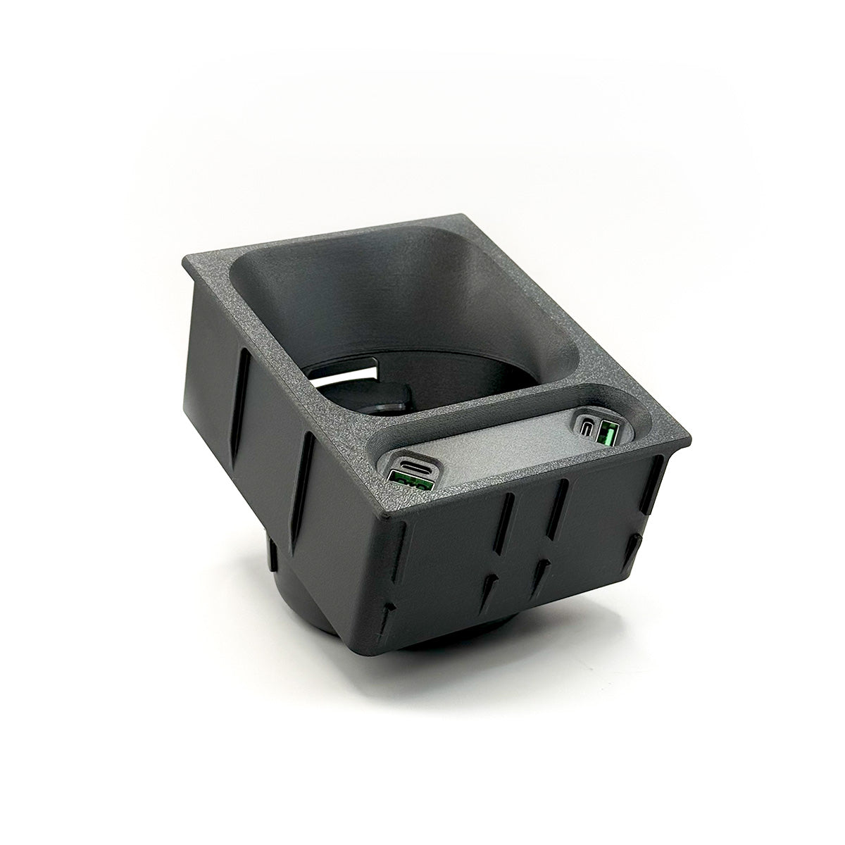 Mercedes-Benz R129 SL Custom Cup Holder with USB Phone Charger – Replacement for Centre Console Storage Box — view 5