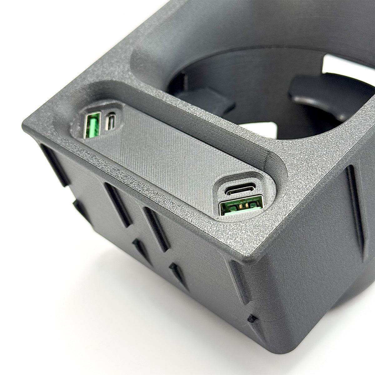 Mercedes-Benz R129 SL Custom Cup Holder with USB Phone Charger – Replacement for Centre Console Storage Box — view 7