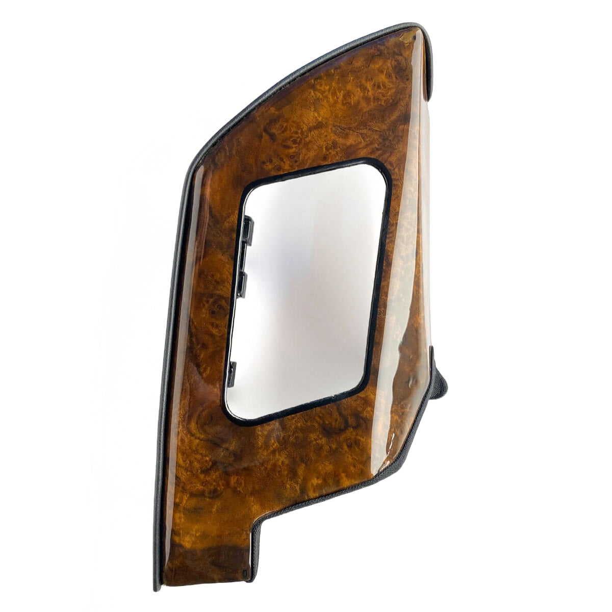 Mercedes-Benz R129 SL Interior Custom Seat Belt Outlet Bracket Cover with WOOD and LEATHER Left or Right (A1299100739 / A1299100839)