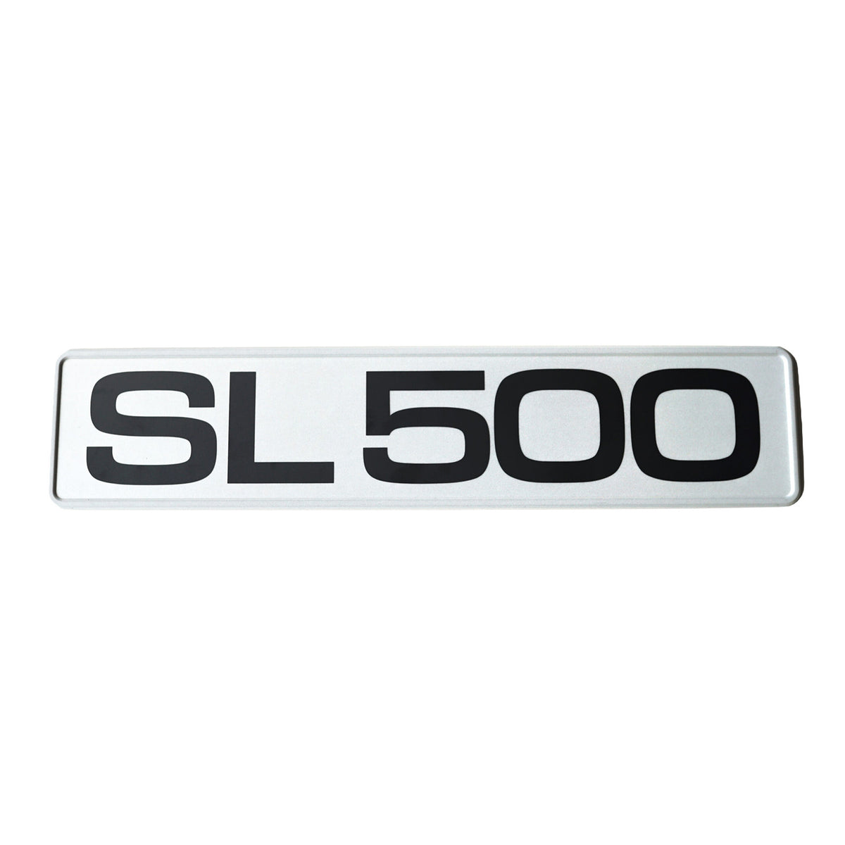 Mercedes-Benz R129 SL500 Exhibition License Plate with Sticker