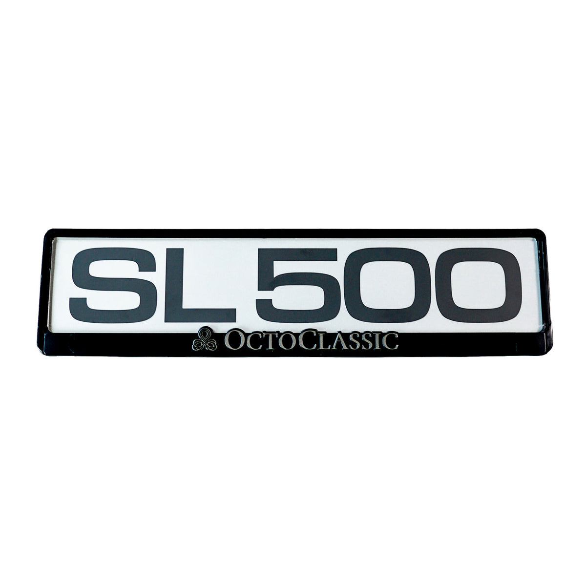 Mercedes-Benz R129 SL500 Exhibition License Plate with Sticker — view 2