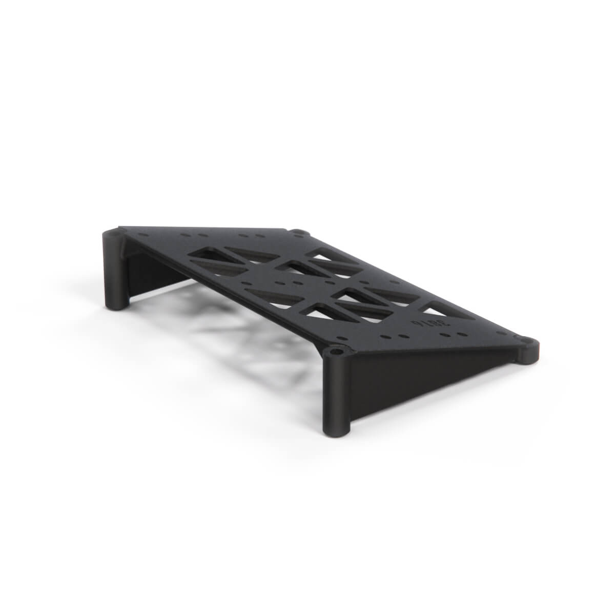 Mercedes-Benz R129 Trunk Lid License Plate Bracket Spacer Frame Black — view 3