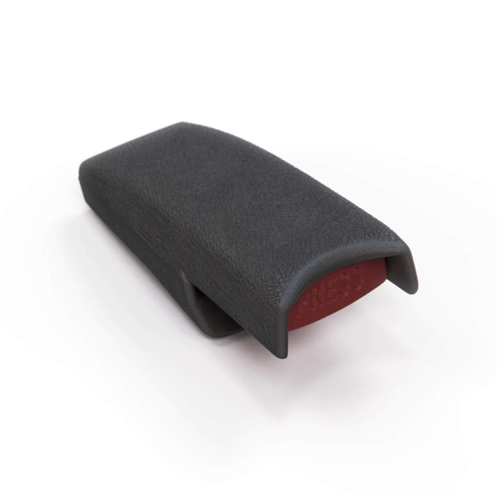 Mercedes-Benz R129 W202 REPA Seatbelt Bucket Housing Cover Black (A1298602369 A2028607669) — view 3