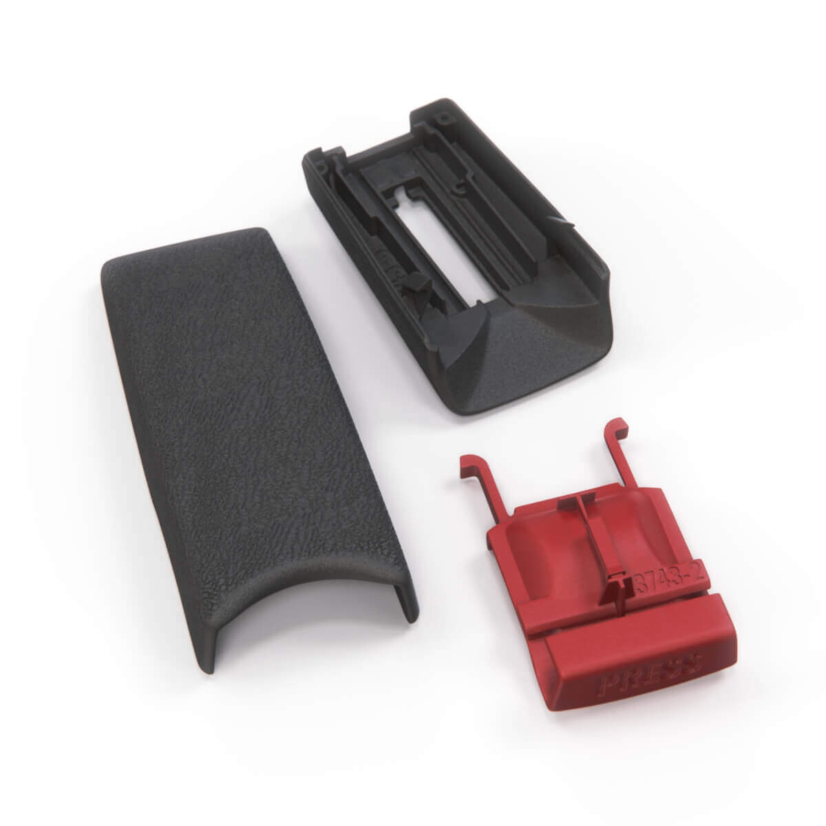 Mercedes-Benz R129 W202 REPA Seatbelt Bucket Housing Cover Black (A1298602369 A2028607669) — view 4
