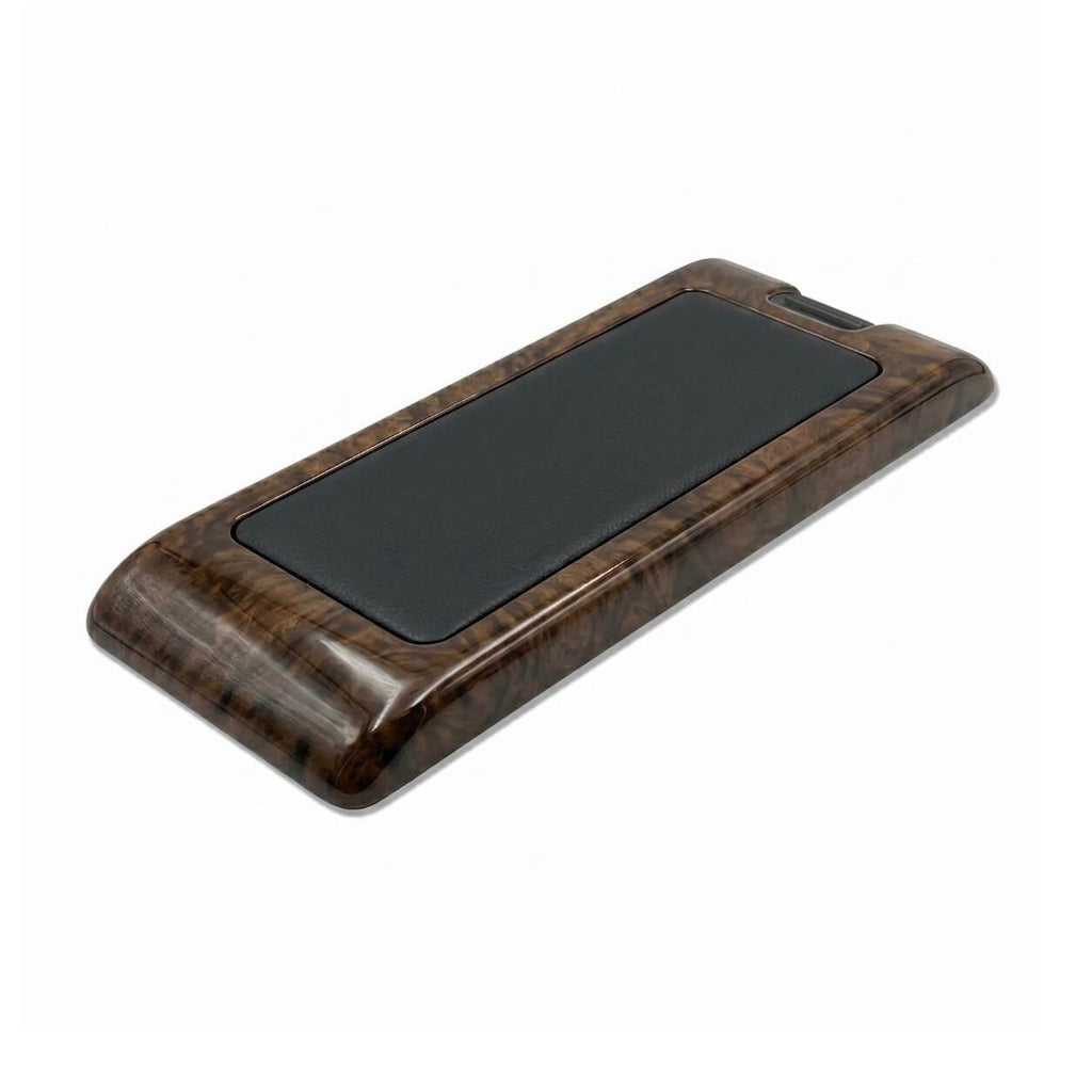 Mercedes-Benz SL R129 Centre Armrest Console with Wooden Frame and Leather Top (A1296801682) — view 3