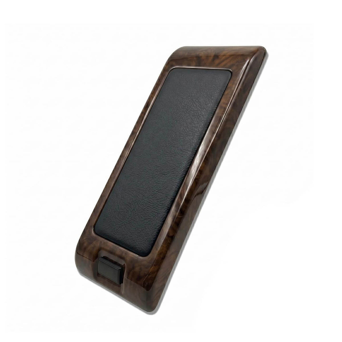 Mercedes-Benz SL R129 Centre Armrest Console with Wooden Frame and Leather Top (A1296801682) — view 4