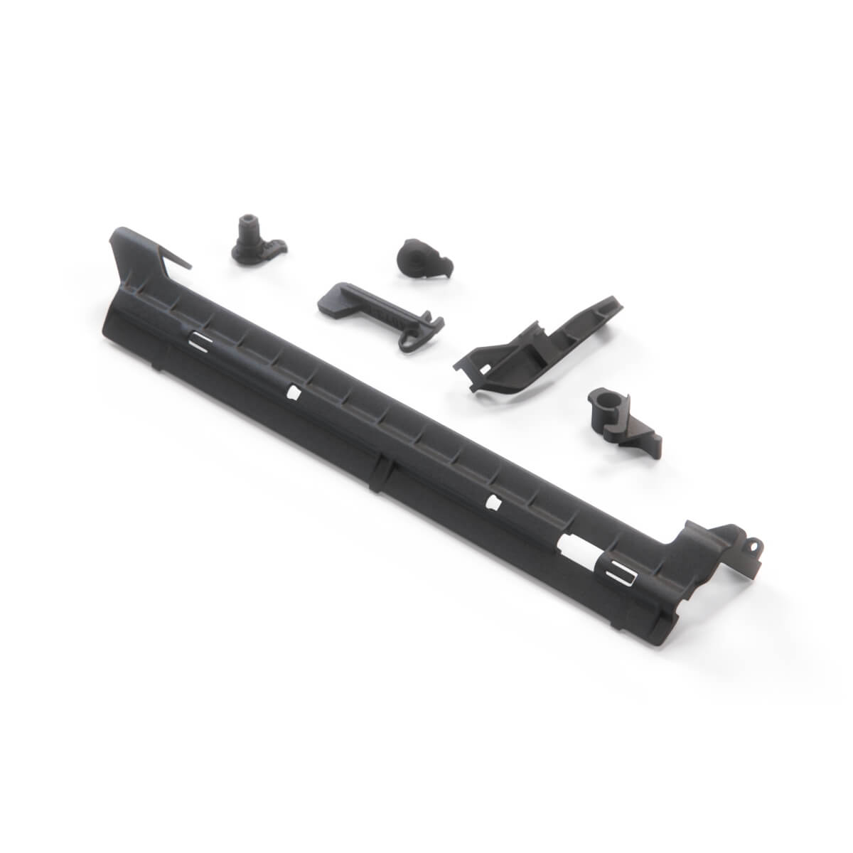 Mercedes-Benz SL R129 Dashboard Spectacle Glovebox / Top Storage Box Complete Repair Kit LHD or RHD Black (A1296800291 / A1296800391) — view 3